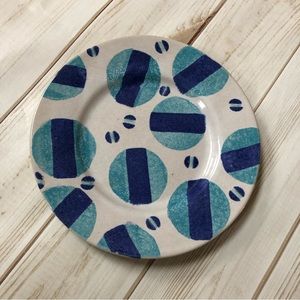 Anthropologie geometric pattern plate